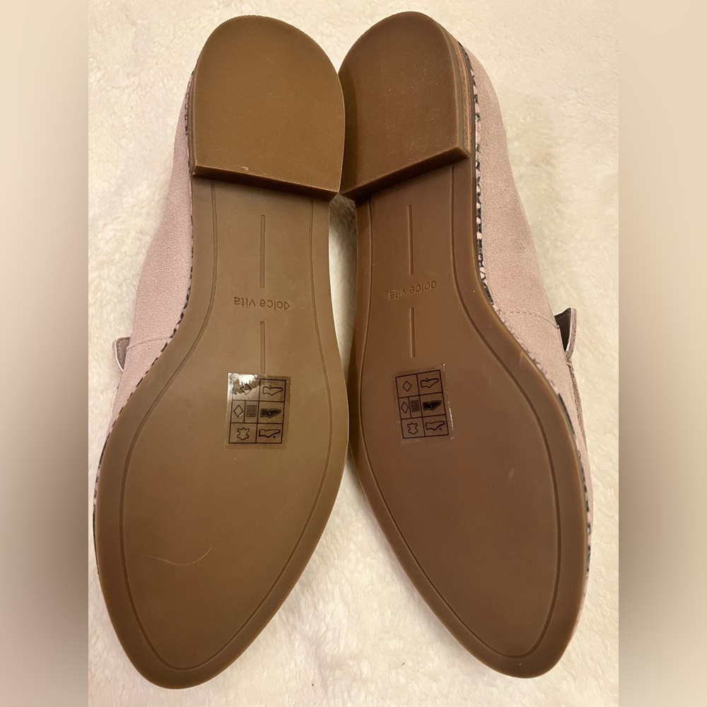 Dolce Vita Cruze Loafers Natural Suede NIB Size 7 - Picture 7 of 8